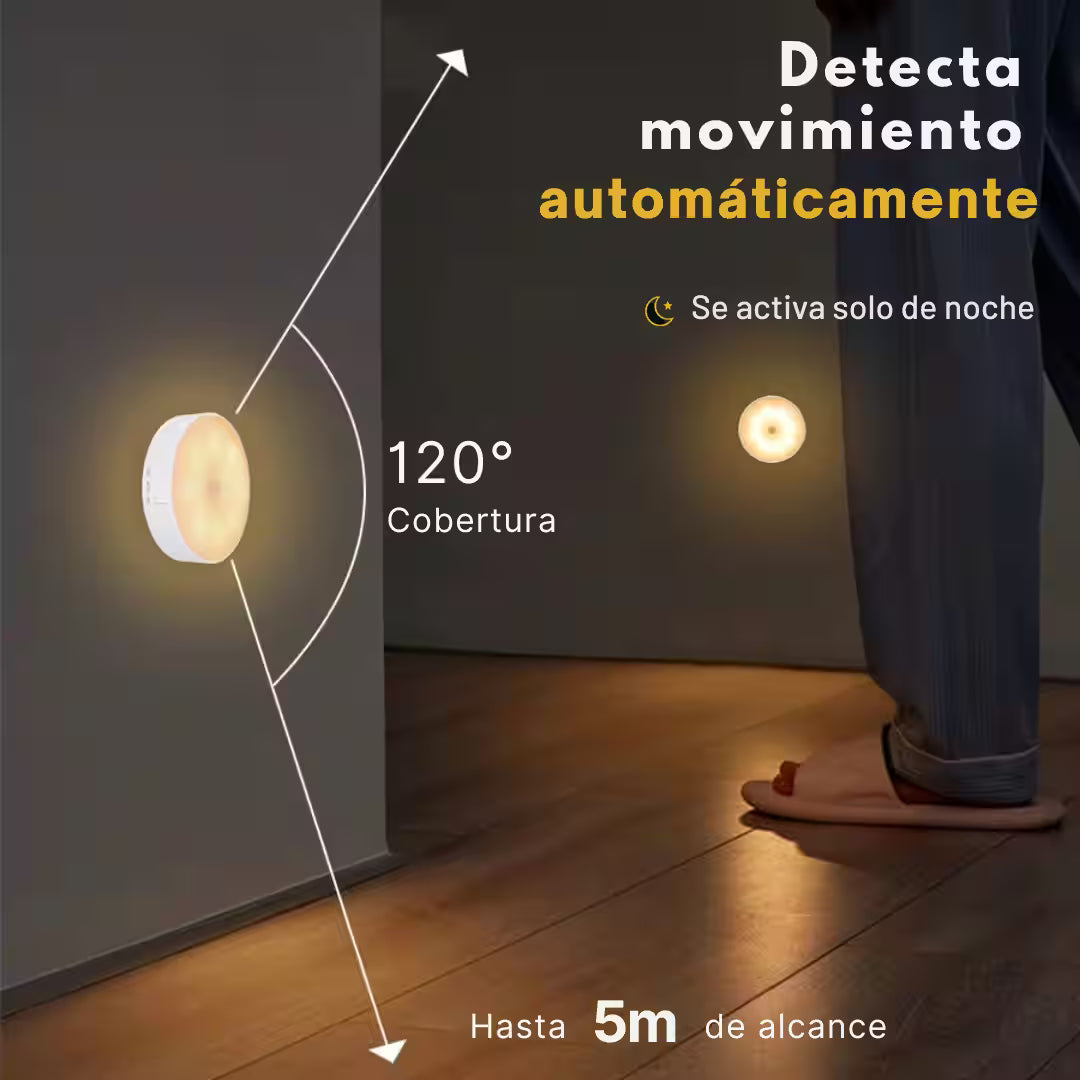 Pack 5 Luces LED Max3000 con Sensor de Movimiento 💡