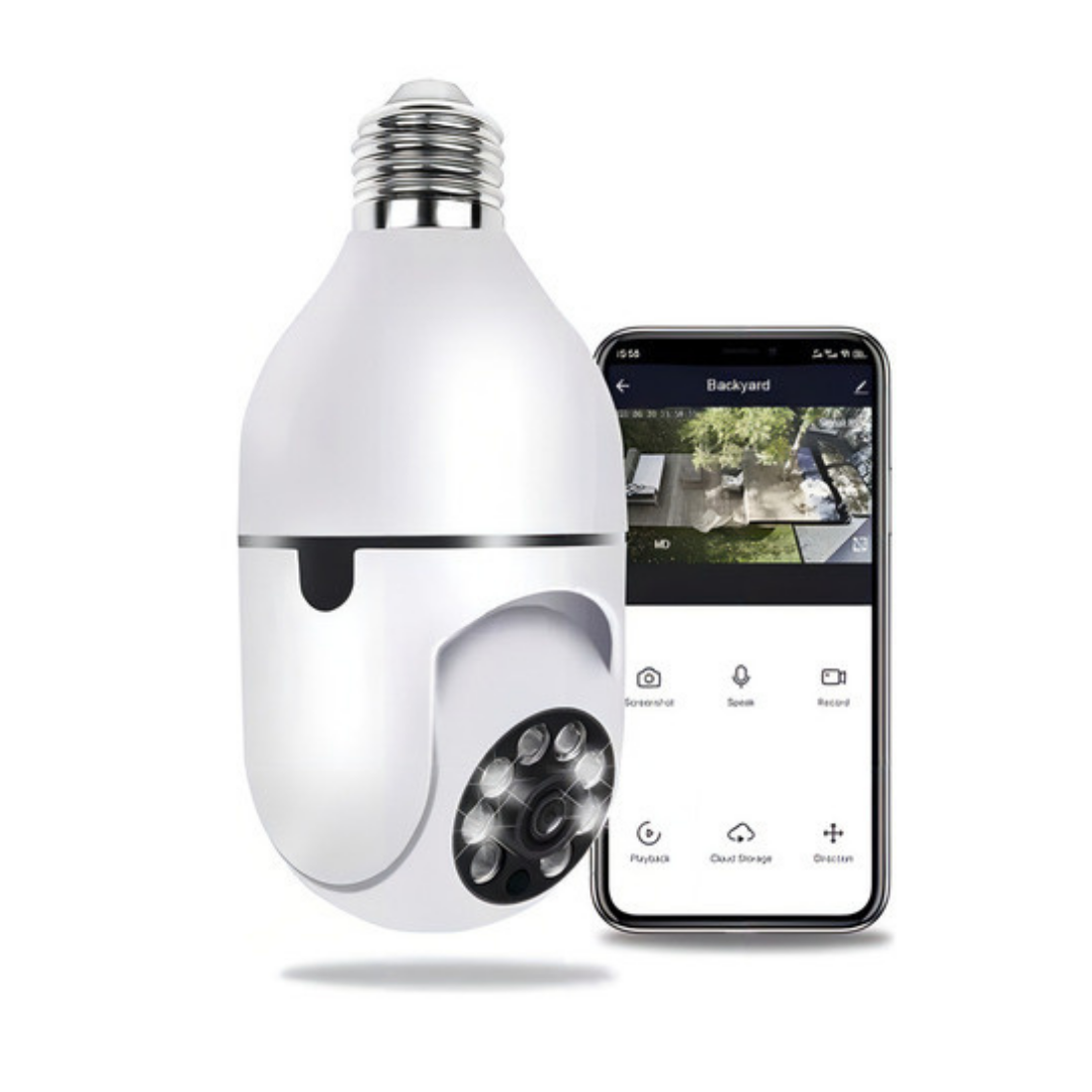 Cámara Wifi Panorámica Tipo Ampolleta [OFERTA POR TIEMPO LIMITADO]