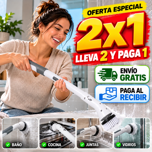 2X1 SOLO POR HOY | Cepillo de limpieza eléctrico CleanPro