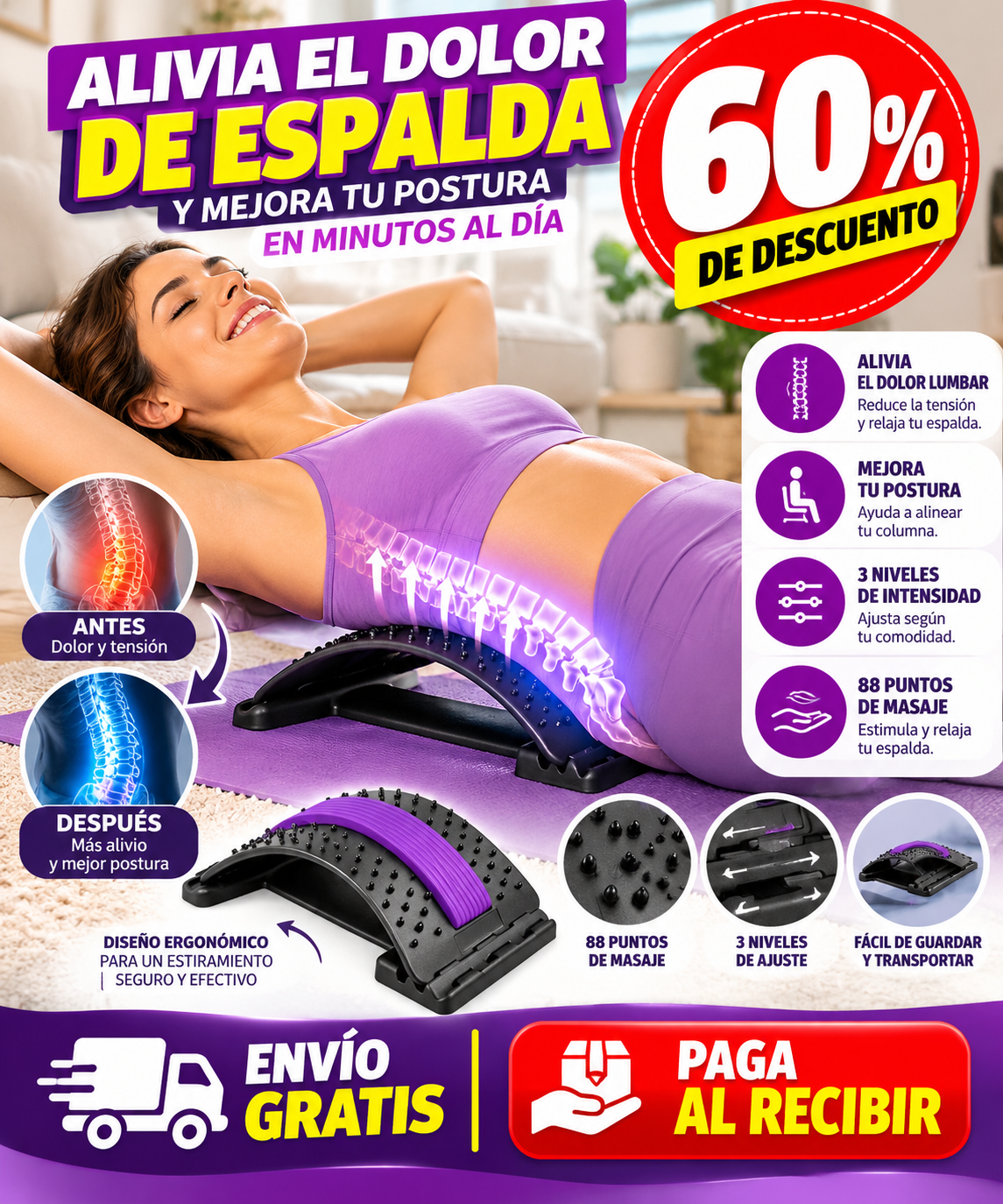 60% DESCUENTO SOLO HOY | AliviBack™ | Alivio para tu espalda