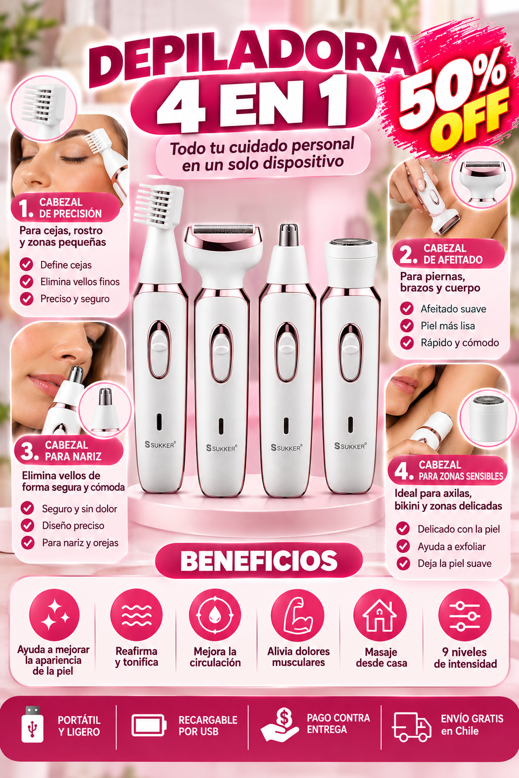 50% OFF SOLO HOY | DEPIGLOW: Piel suave al instante