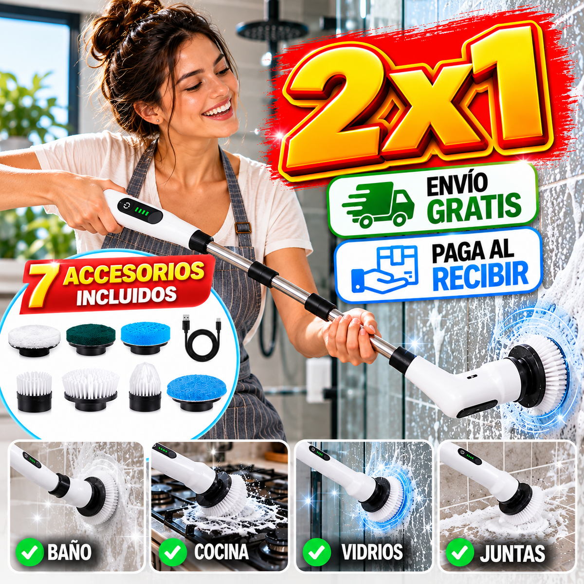 80% OFF | Cepillo Limpiador CleanPro
