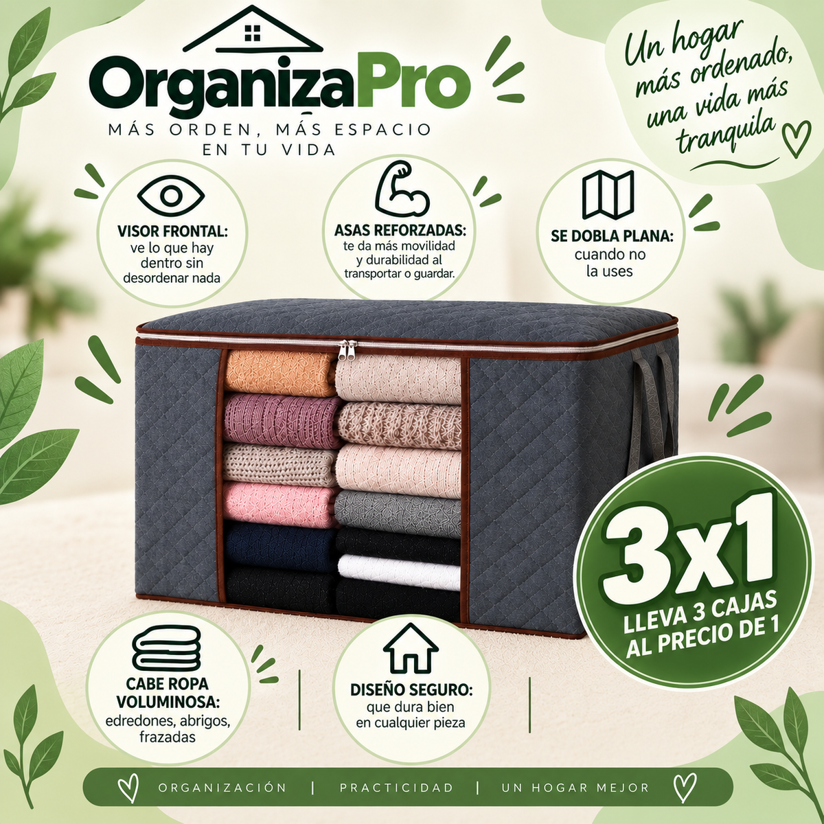 Pack 3x1 | OrganizaPro™ Tu mente despejada con tu ropa ordenada