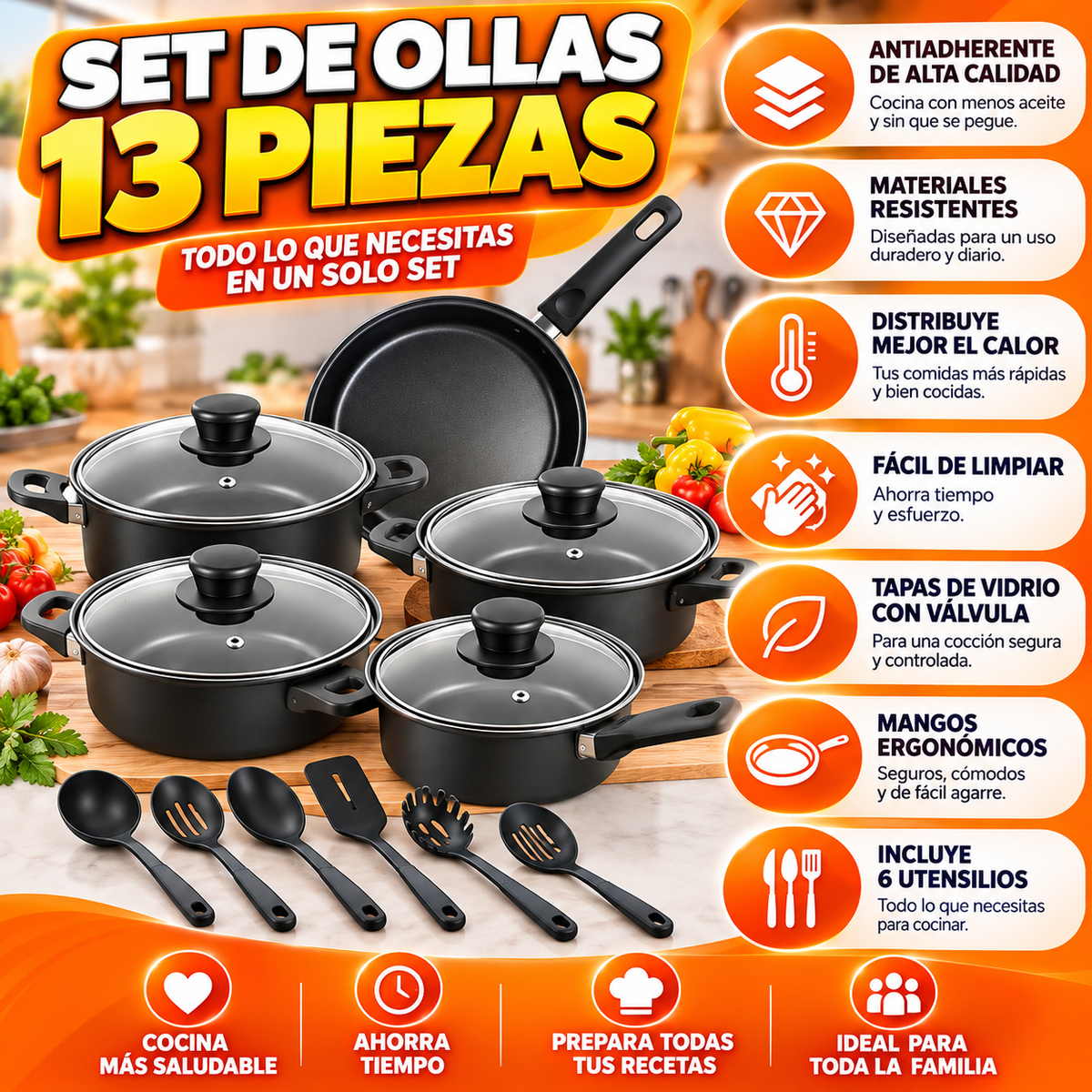 60% DESCUENTO SOLO HOY | RoyalCook™ | SET DE 13 SOLUCIONES A TU COCINA